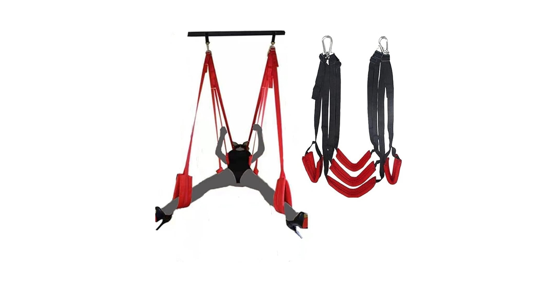 FLESHANDBLOOD Swing Big 2枚 4-in-1 Heavy Duty Swing Set with 1 Basketball Hoop and 1